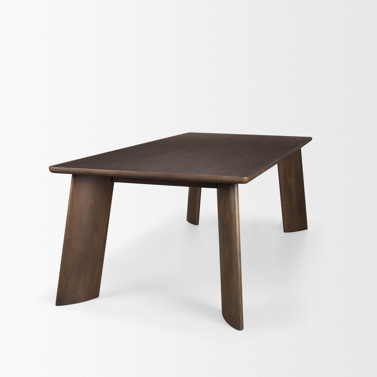 Jonan Solid Dark Brown Mango Wood Rectangular Dining Table by Mercana at Eve Furniture
