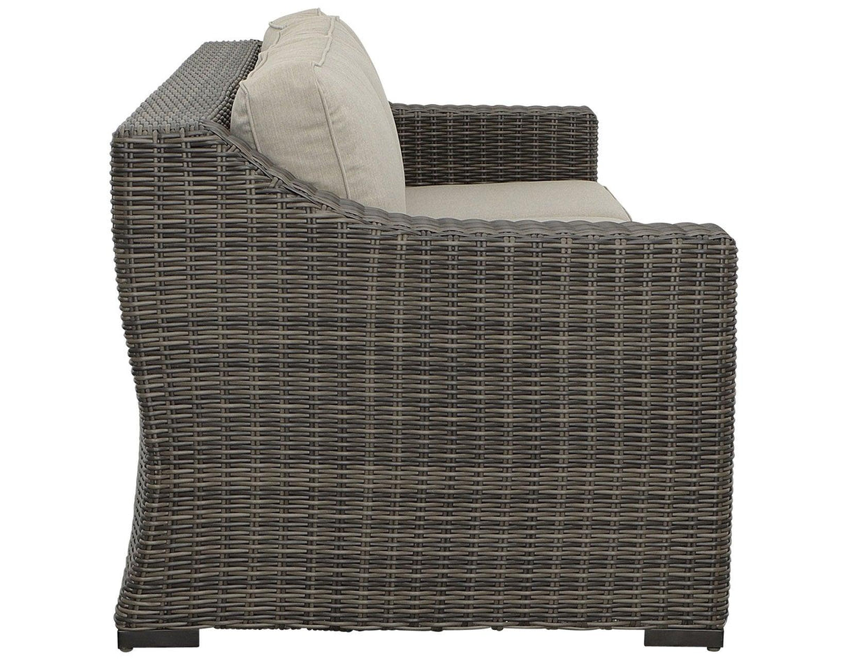 Jones Outdoor Resin Wicker Sofa by Steve Silver at Eve Furniture