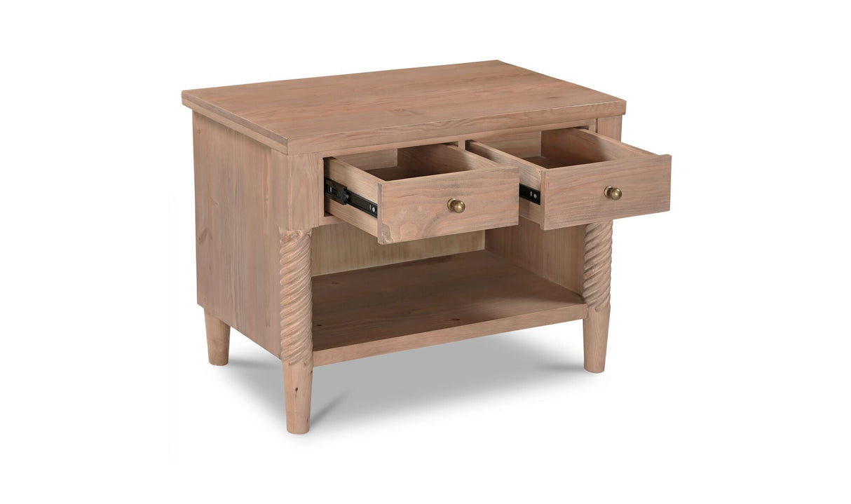 Joni Nightstand Natural by Moe's Home at Eve Furniture