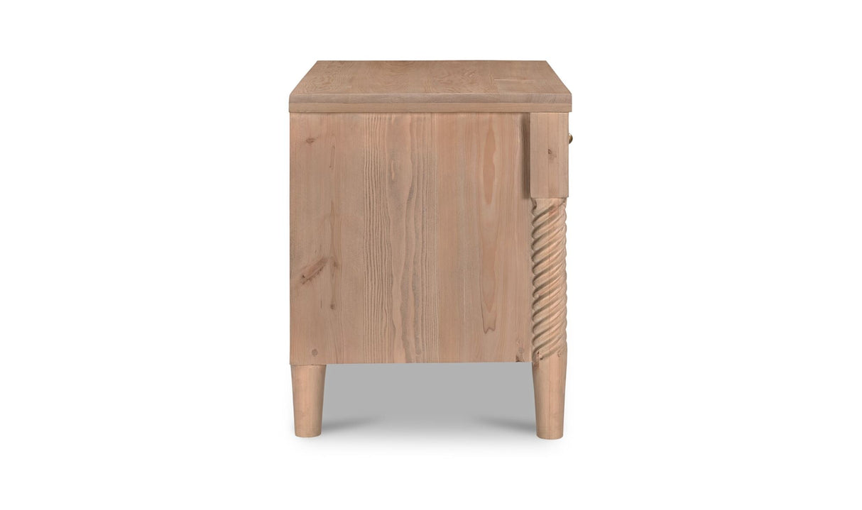 Joni Nightstand Natural by Moe's Home at Eve Furniture