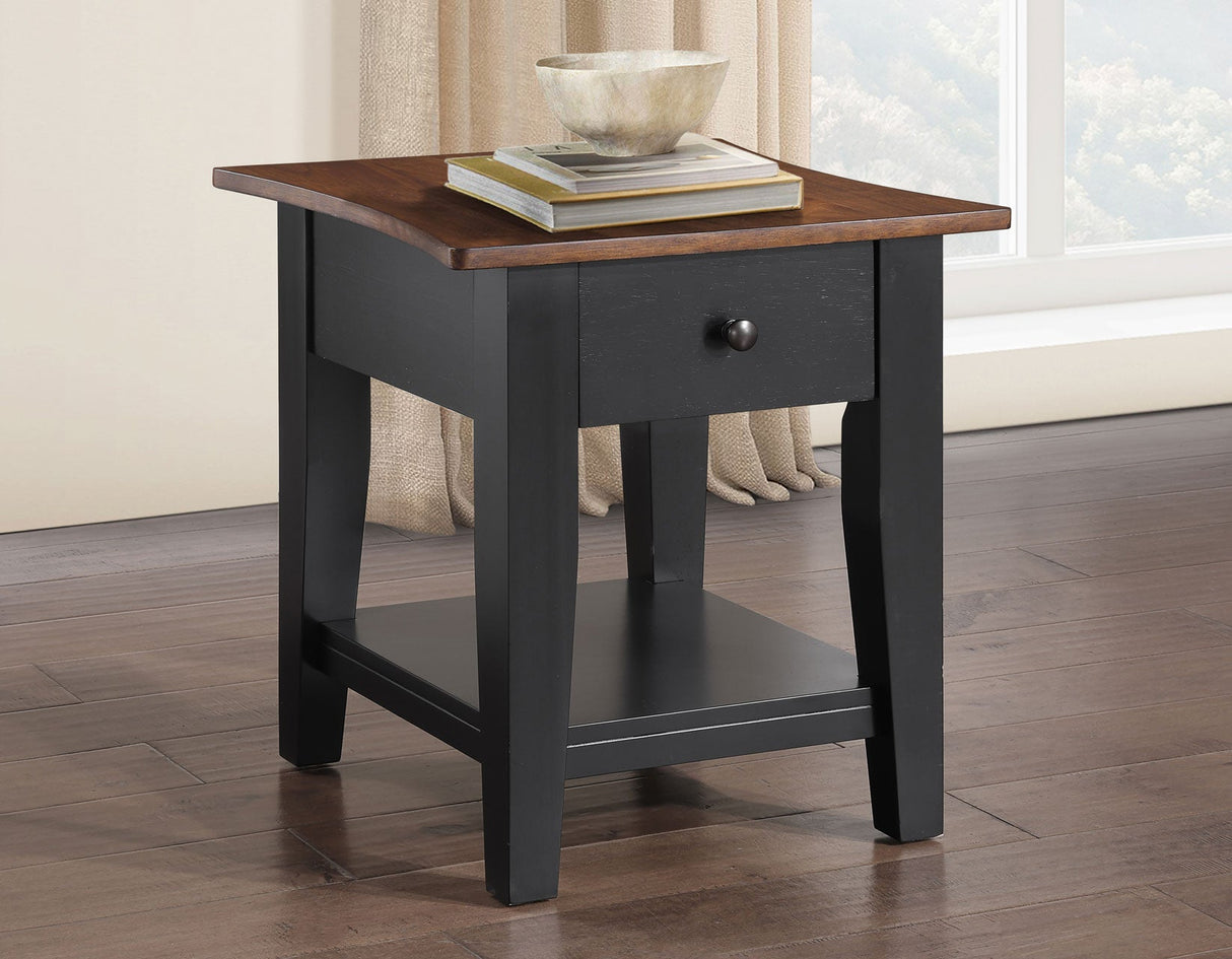 Joplin Walnut/Ebony 3-Piece Lift-Top Table Set by Steve Silver at Eve Furniture
