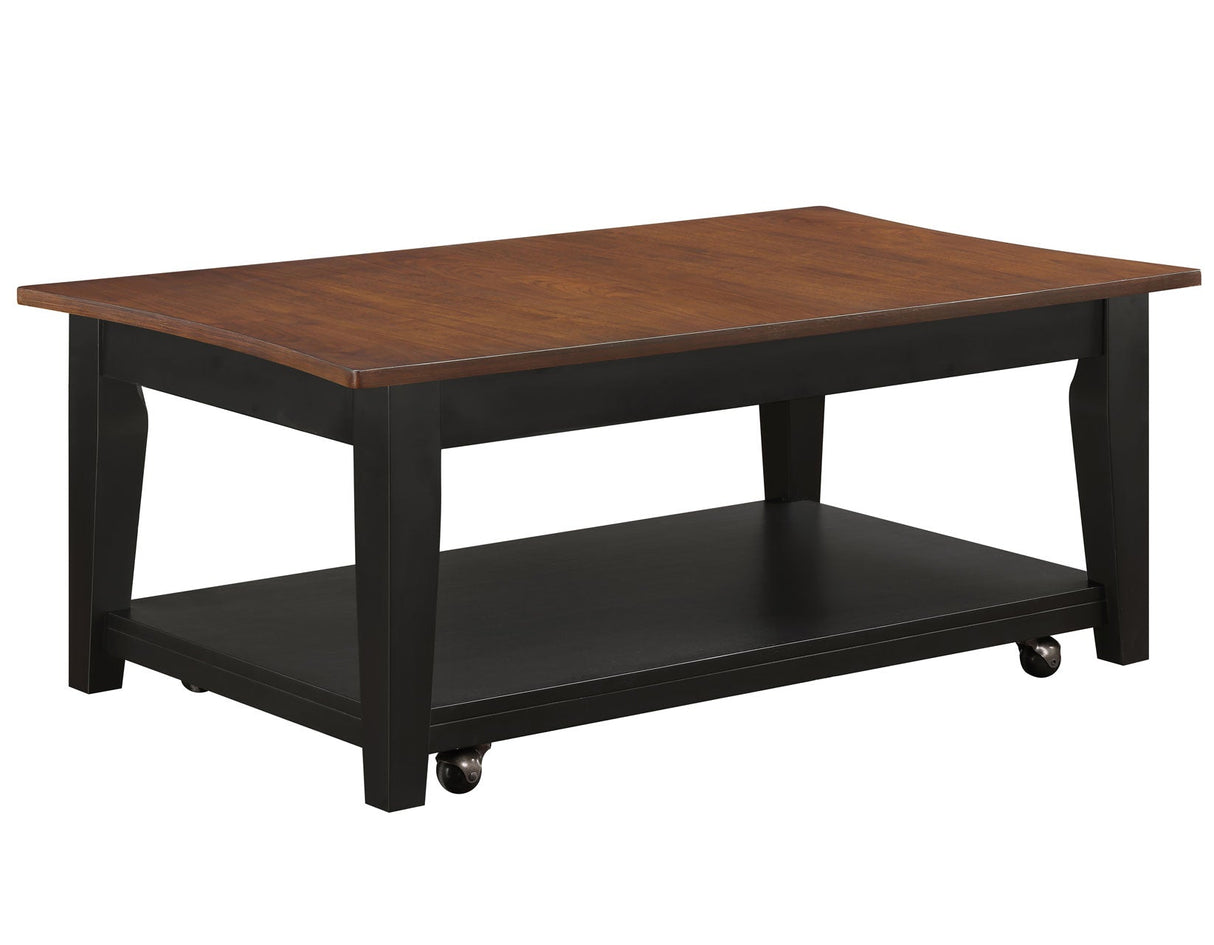 Joplin Walnut/Ebony 3-Piece Lift-Top Table Set by Steve Silver at Eve Furniture