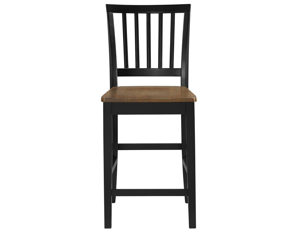 Joplin Walnut/Ebony Finish 5-Piece Counter Height Set