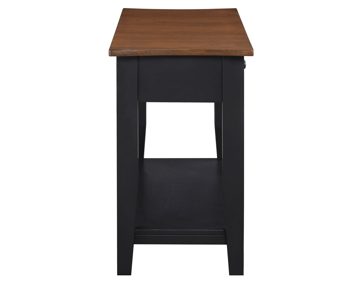 Joplin Walnut/Ebony Sofa Table by Steve Silver at Eve Furniture