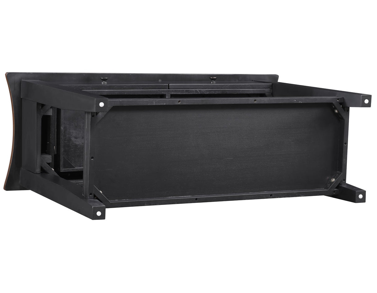 Joplin Walnut/Ebony Sofa Table by Steve Silver at Eve Furniture