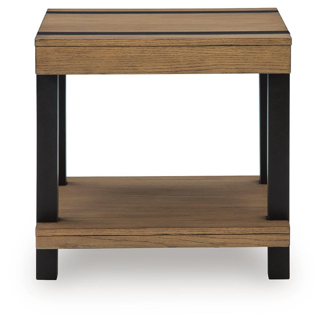 Jorannti Medium Brown Square End Table by Ashley at Eve Furniture
