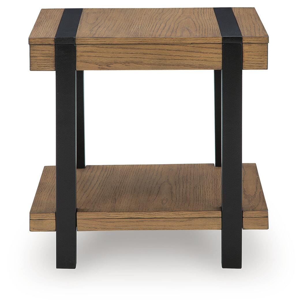 Jorannti Medium Brown Square End Table by Ashley at Eve Furniture