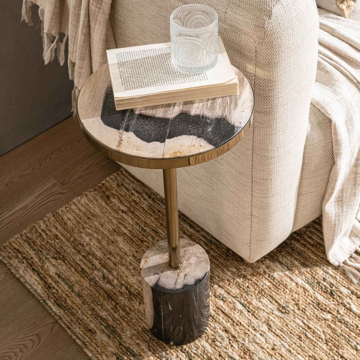 Jordyn Molten Husk Medium Accent Table by Classic Home at Eve Furniture