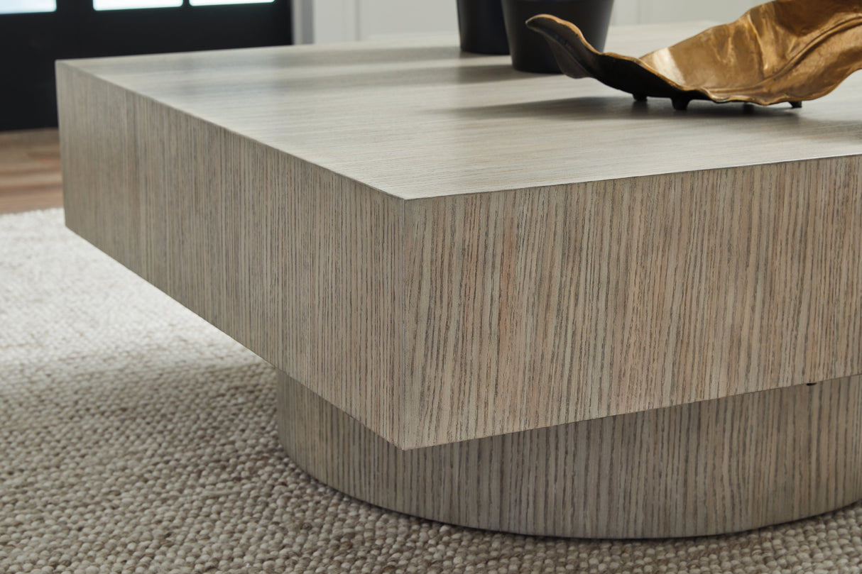 Jorielyn Light Grayish Brown Coffee Table by Ashley at Eve Furniture