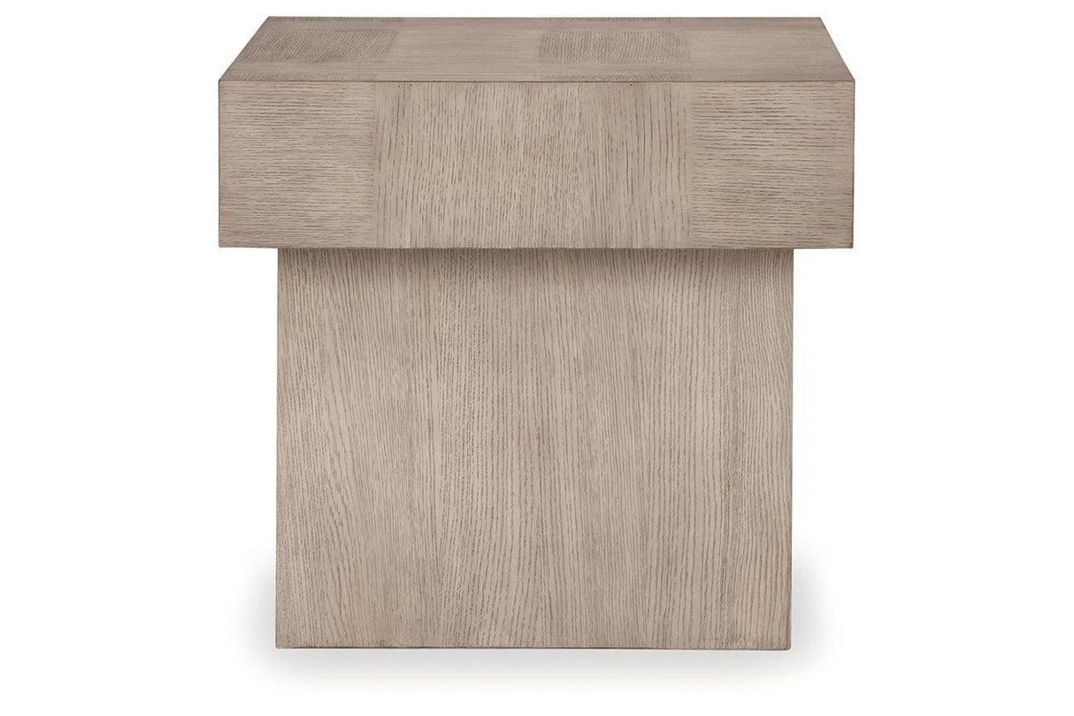 Jorlaina Light Grayish Brown Coffee Table and 2 End Tables by Ashley at Eve Furniture