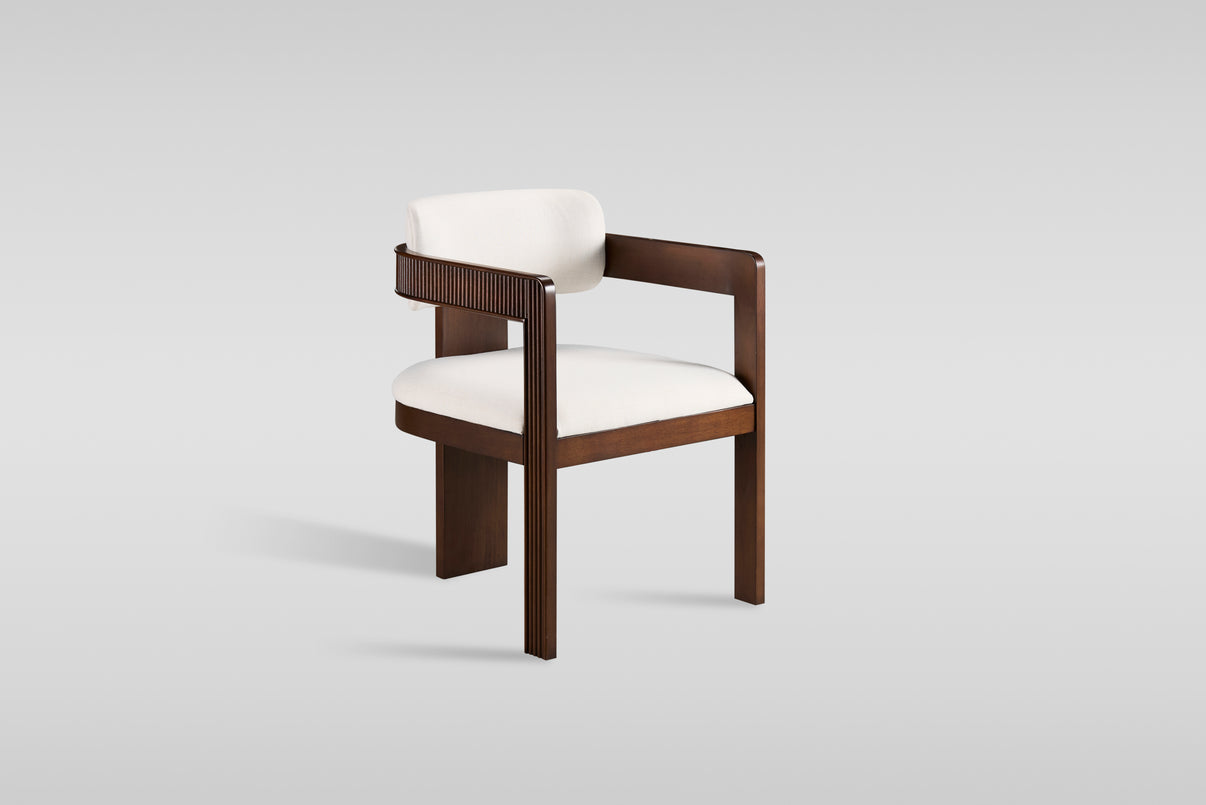 Jorri White/Walnut Dining Room Set by New Era Innovations at Eve Furniture
