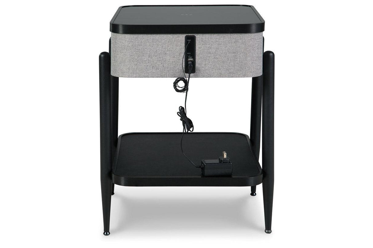 Jorvalee Gray/Black Accent Table by Ashley at Eve Furniture