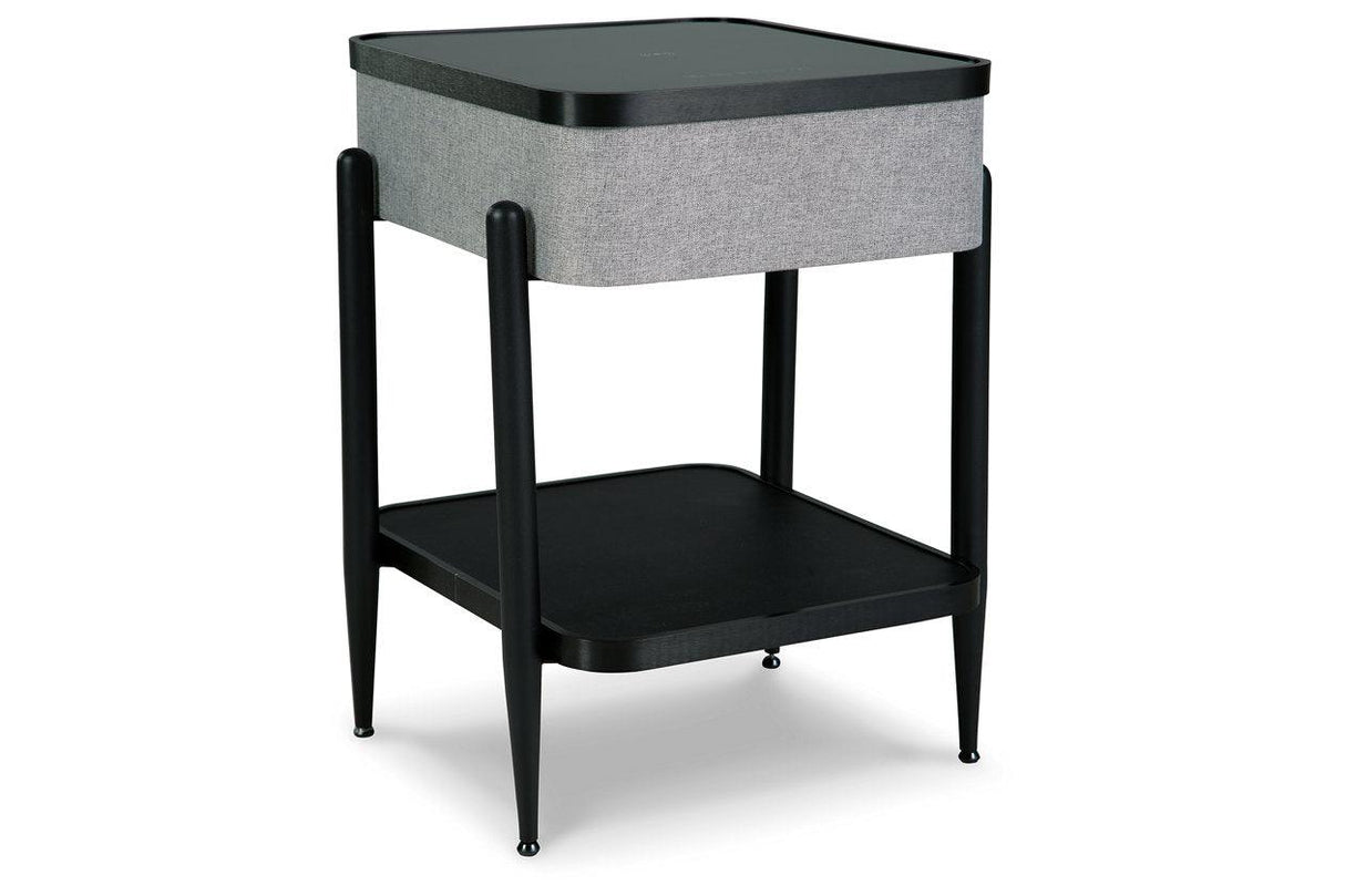 Jorvalee Gray/Black Accent Table by Ashley at Eve Furniture