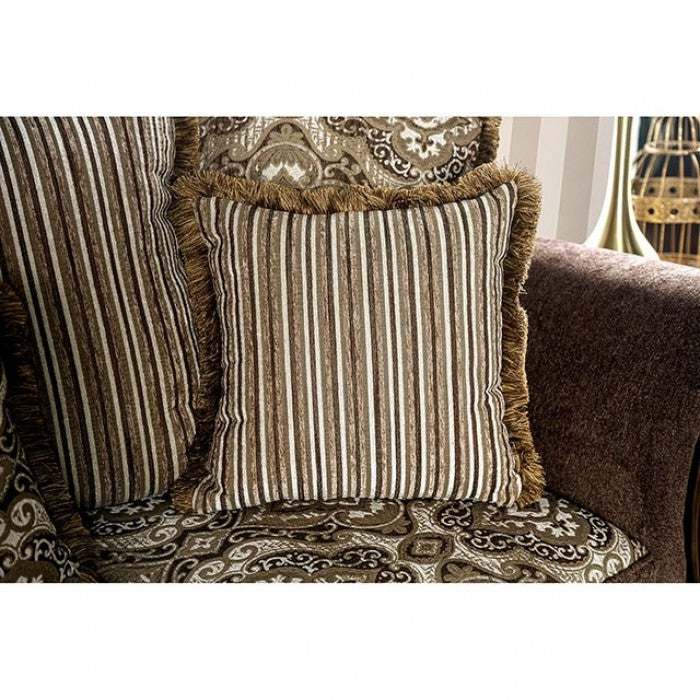 Joselyn Brown Sofa by Furniture of America at Eve Furniture