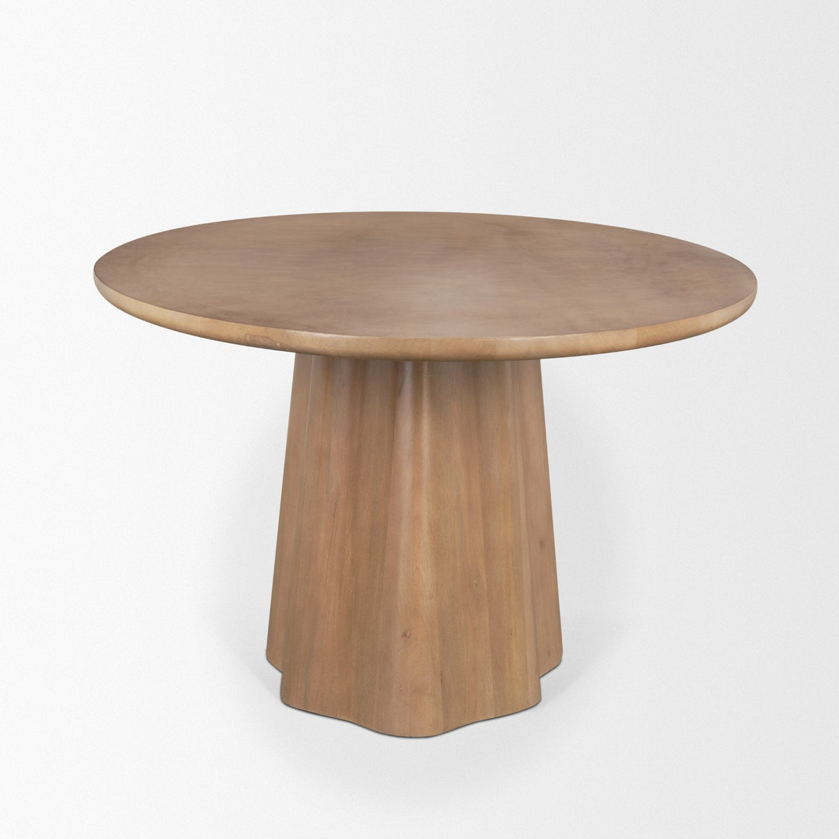 Jovani Solid Light Brown Mango Wood Oval Dining Table by Mercana at Eve Furniture