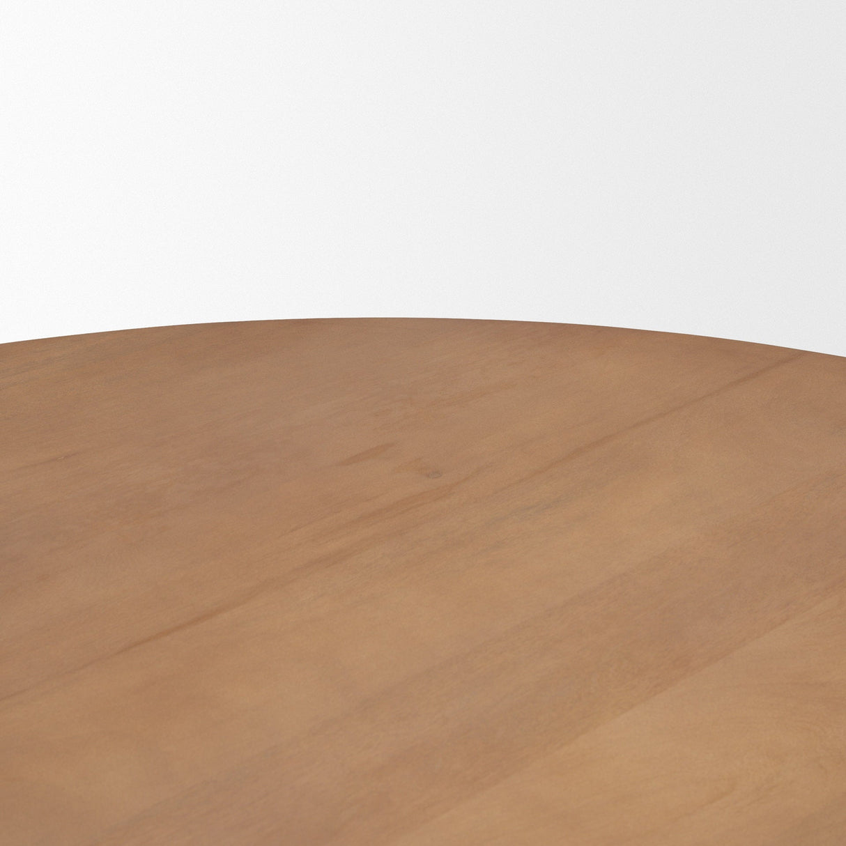 Jovani Solid Light Brown Mango Wood Round Dining Table by Mercana at Eve Furniture