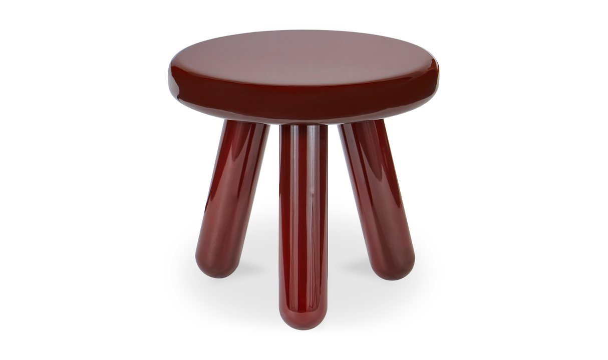 Joy Accent Table Deep Red Lacquer by Moe's Home at Eve Furniture
