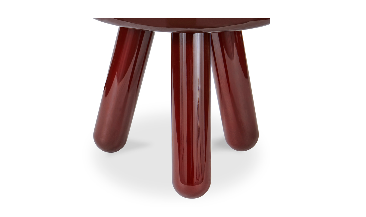 Joy Accent Table Deep Red Lacquer by Moe's Home at Eve Furniture