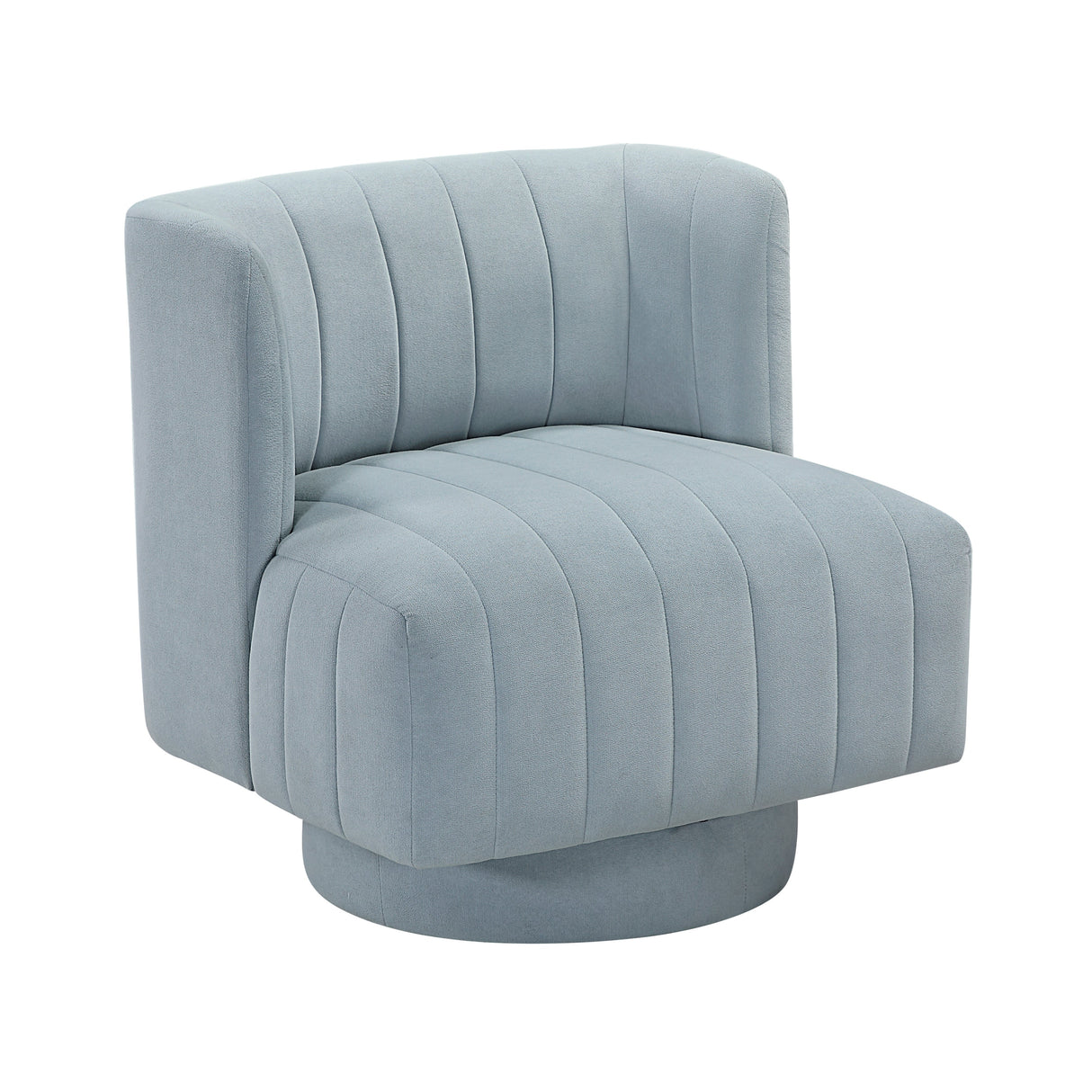 Joyce Aqua Blue Swivel Chair by Homelegance at Eve Furniture