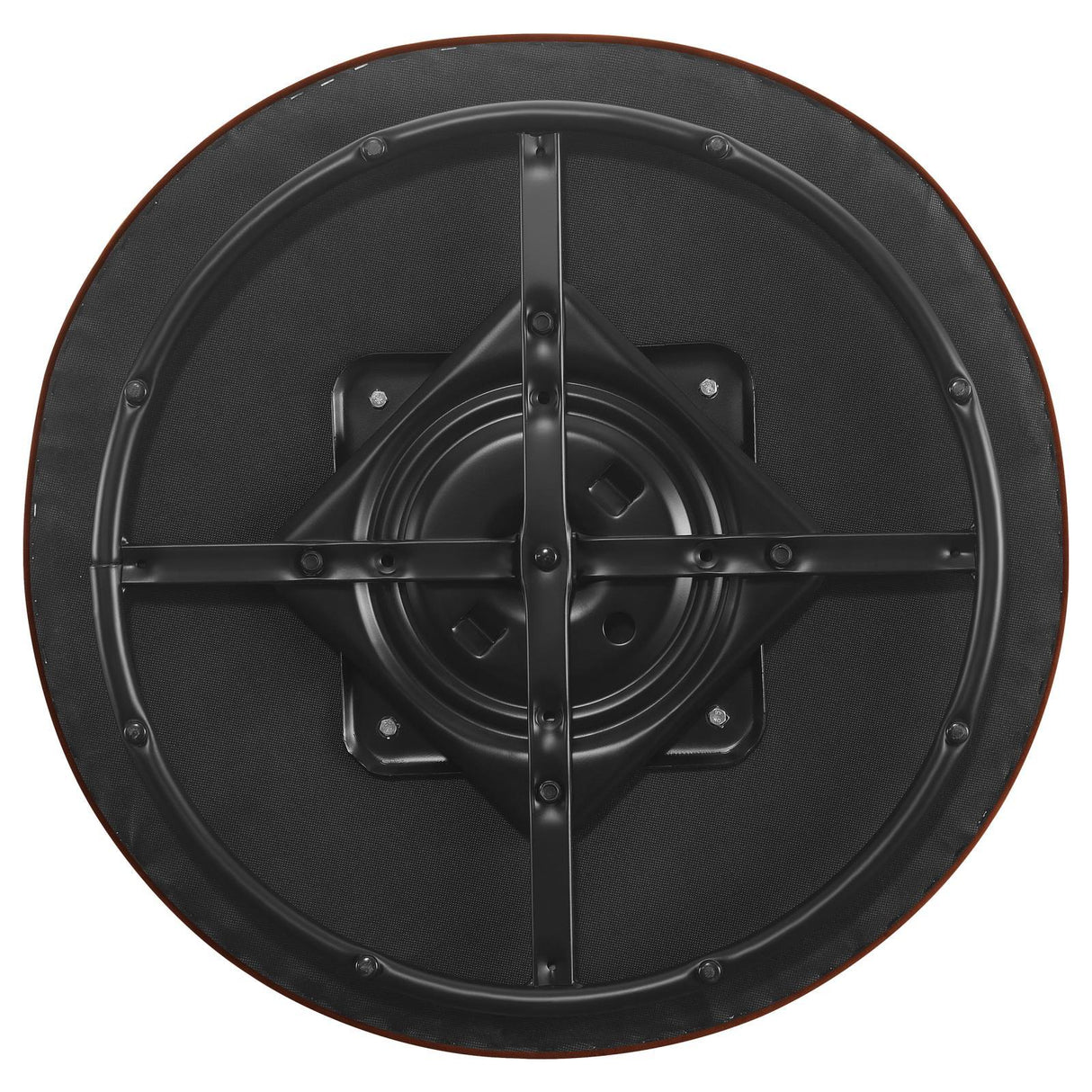 Joyce Burnt Orange Sloped Arms Swivel Chair by Coaster at Eve Furniture