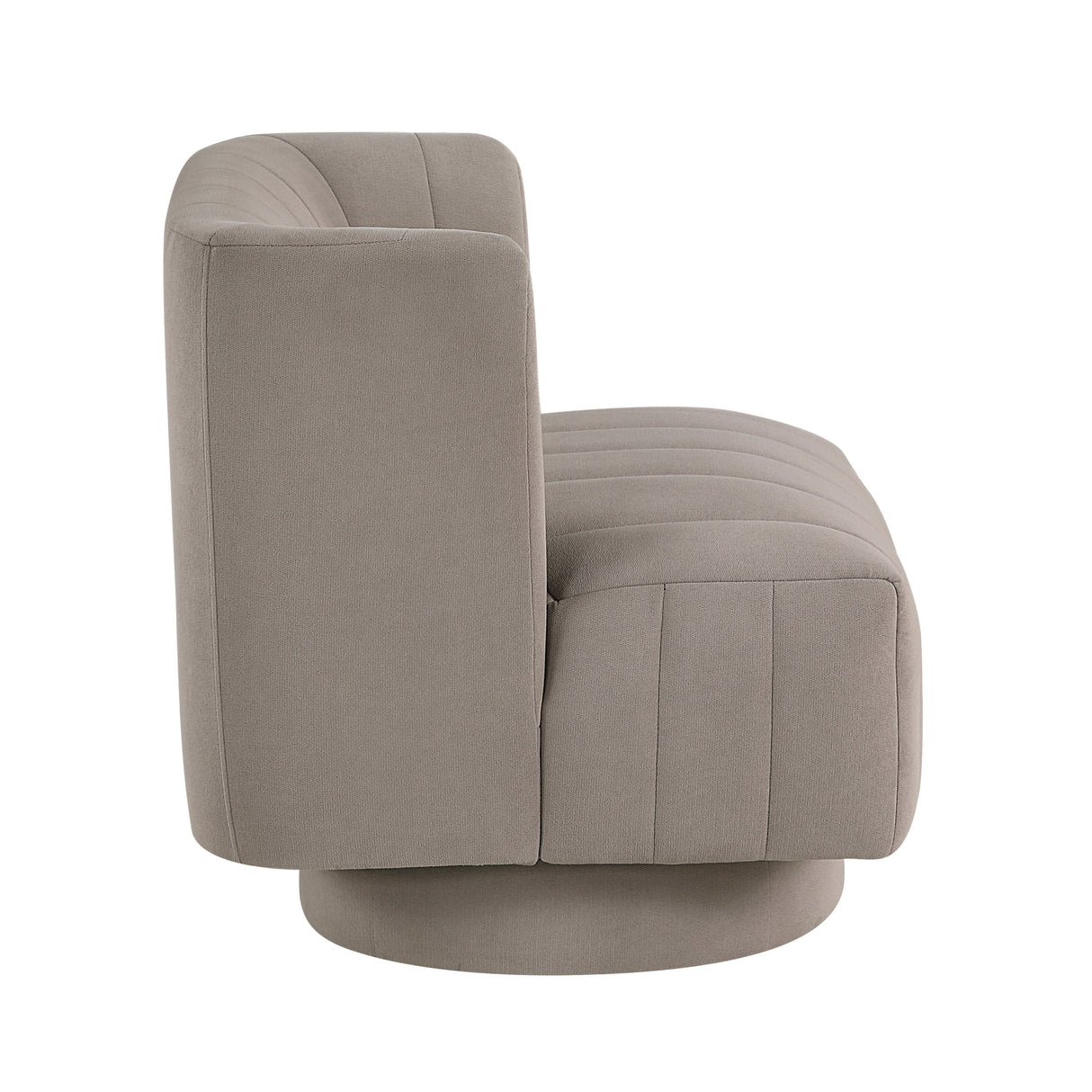 Joyce Taupe Swivel Chair by Homelegance at Eve Furniture