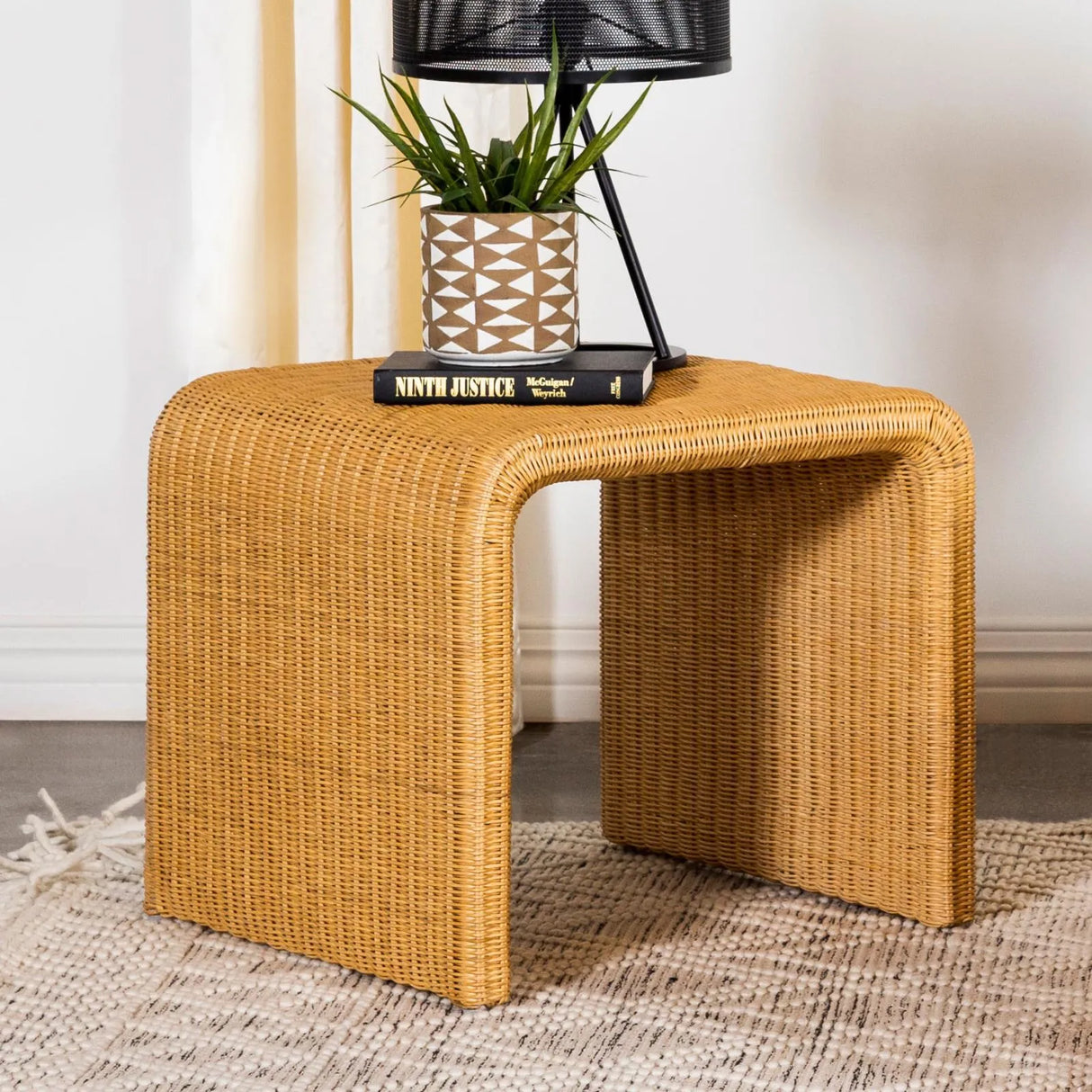 Juanita Natural Square Rattan End Table by Coaster at Eve Furniture