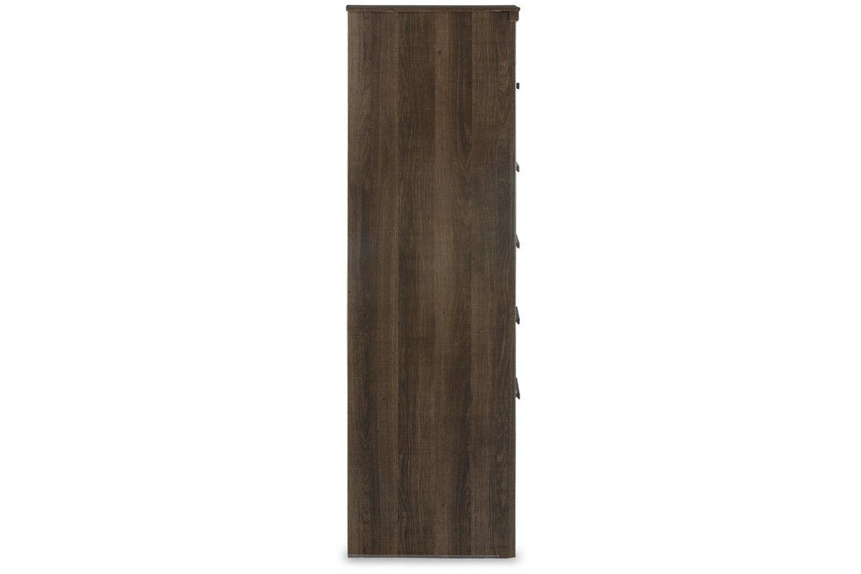 Juararo Dark Brown Chest of Drawers by Ashley at Eve Furniture