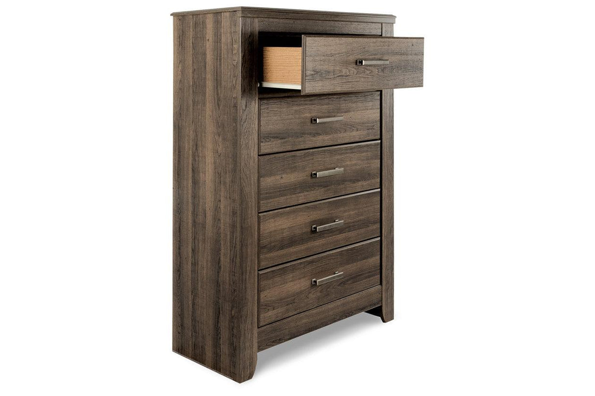 Juararo Dark Brown Chest of Drawers by Ashley at Eve Furniture