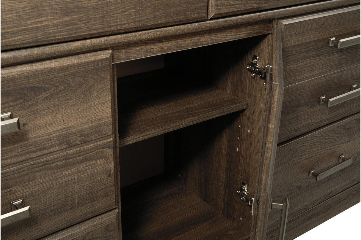 Juararo Dark Brown Dresser by Ashley at Eve Furniture