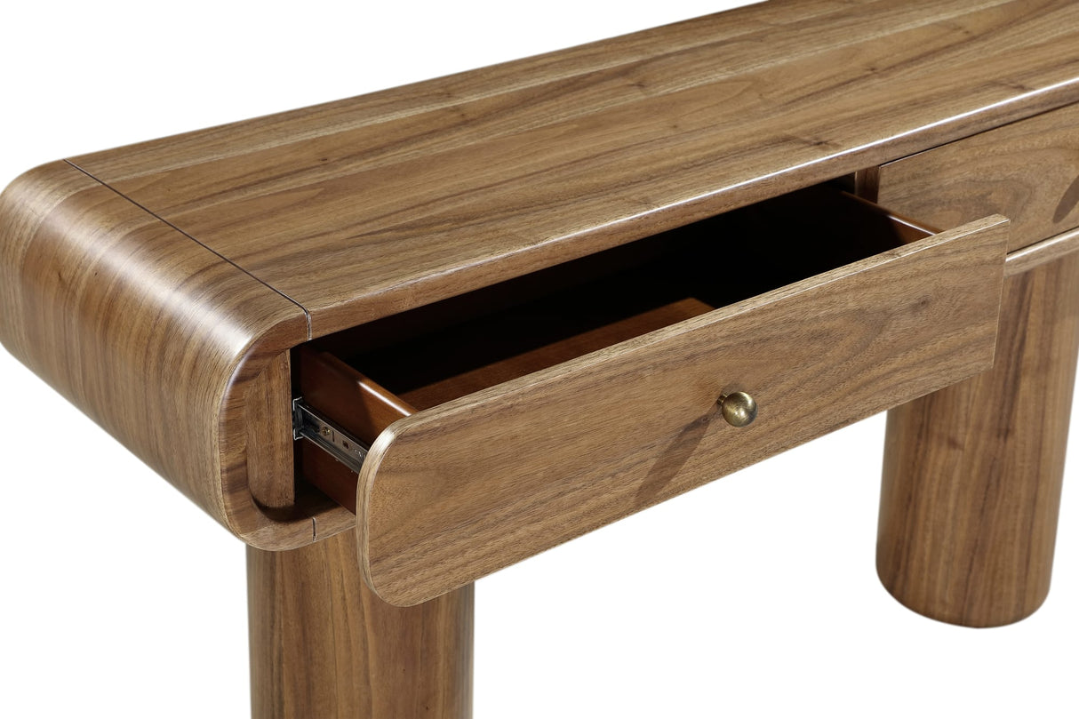 Juba Mongoose Walnut Console Table by Modus Furniture at Eve Furniture