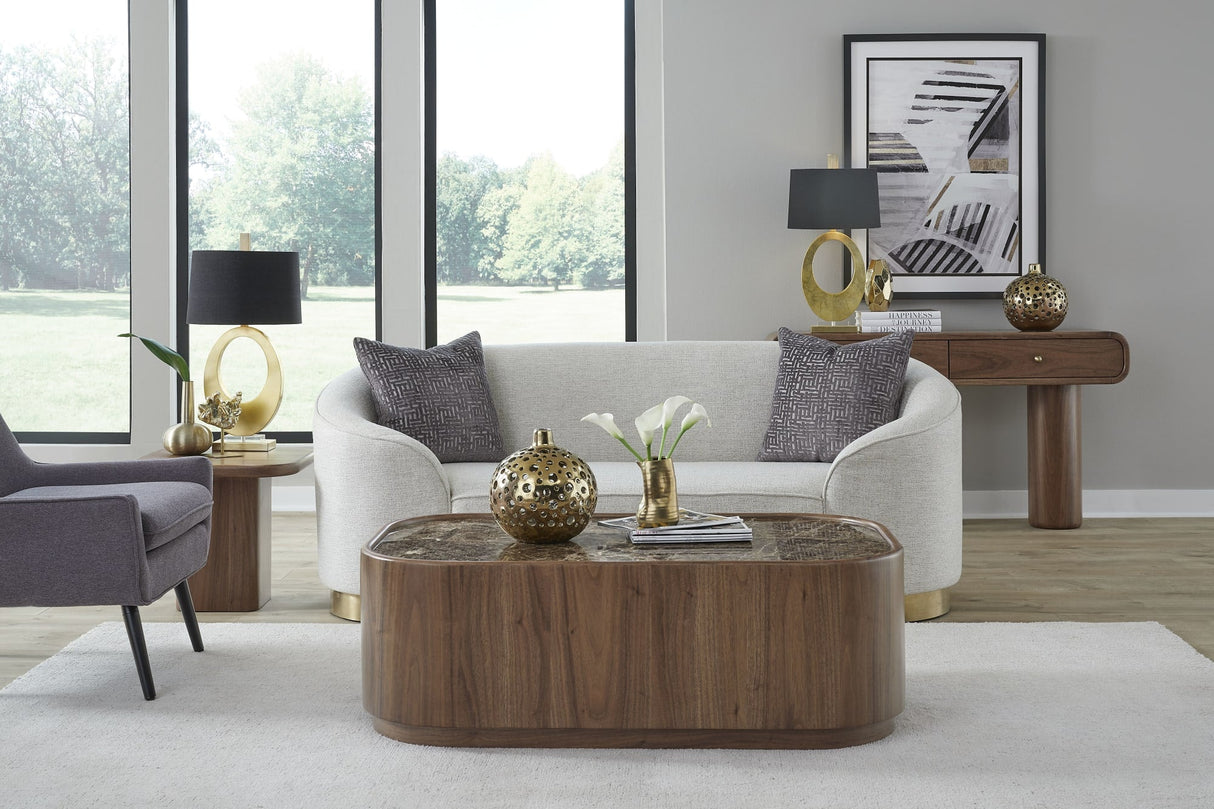 Juba Mongoose Walnut Console Table by Modus Furniture at Eve Furniture