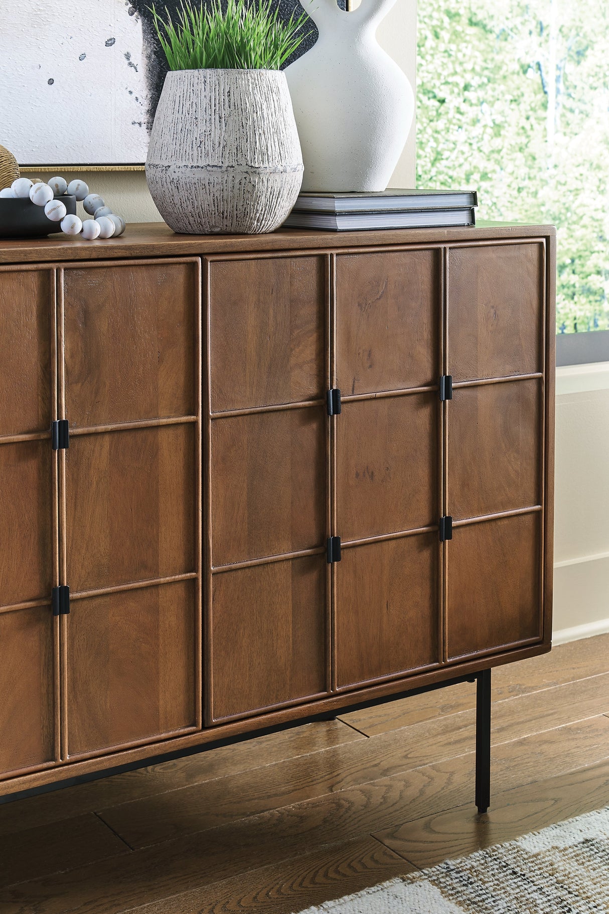 Juddins Brown Accent Cabinet by Ashley at Eve Furniture