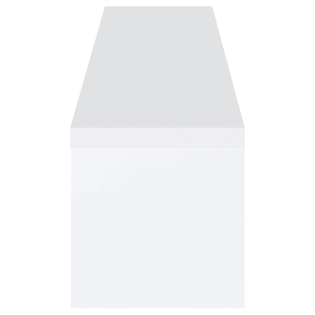 Jude White High Gloss 2-door 79" TV Stand With Drawers by Coaster at Eve Furniture