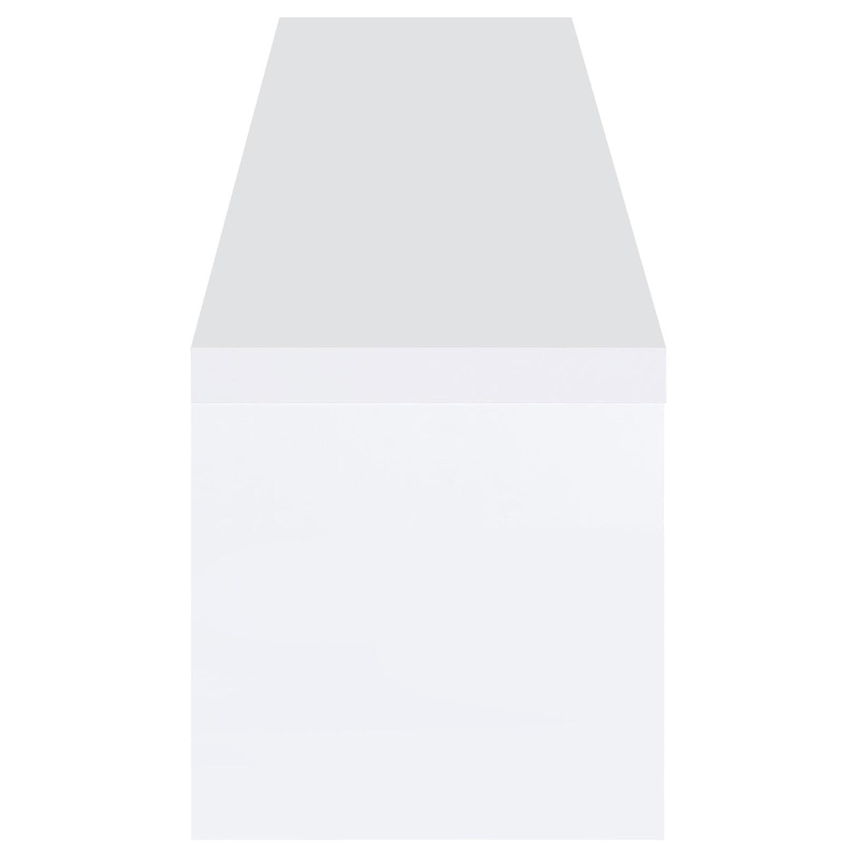 Jude White High Gloss 2-door 79" TV Stand With Drawers by Coaster at Eve Furniture