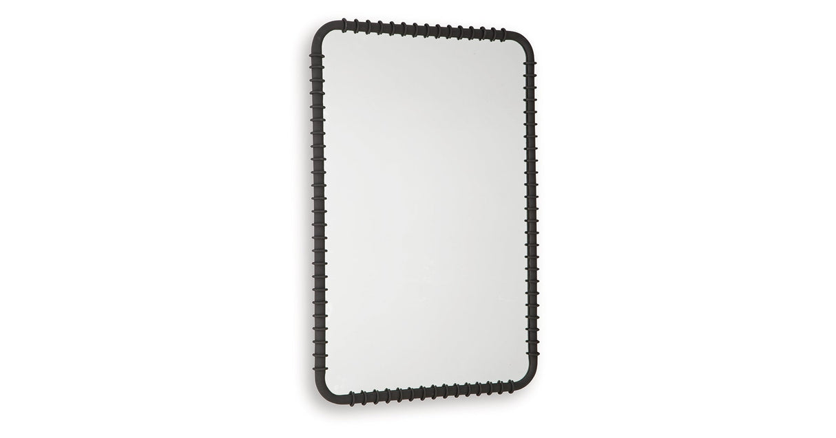 Judlow Black Accent Mirror by ASHLEY FURNITURE at Eve Furniture