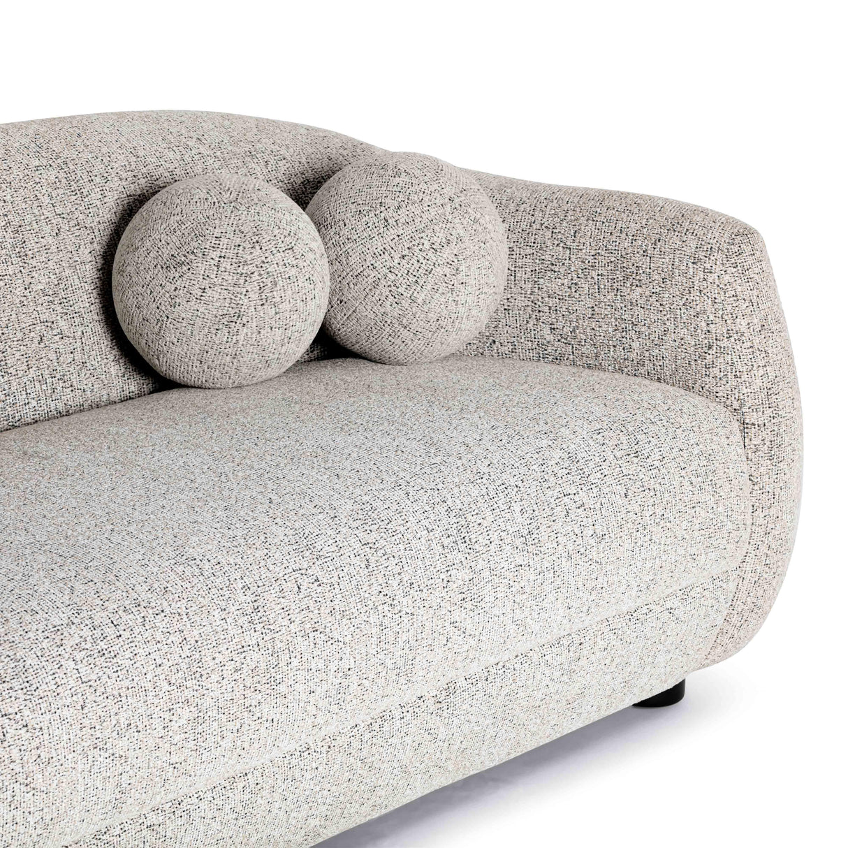 Judy Black and White Woven Fabric Sofa by TOV Furniture at Eve Furniture