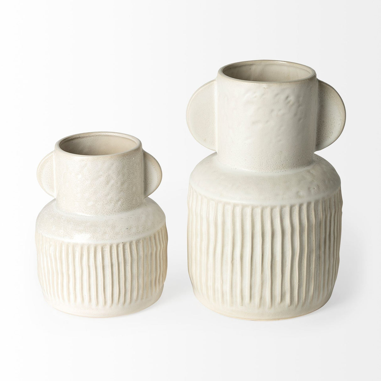 Judy Large Eggshell Ceramic Vase by Mercana at Eve Furniture