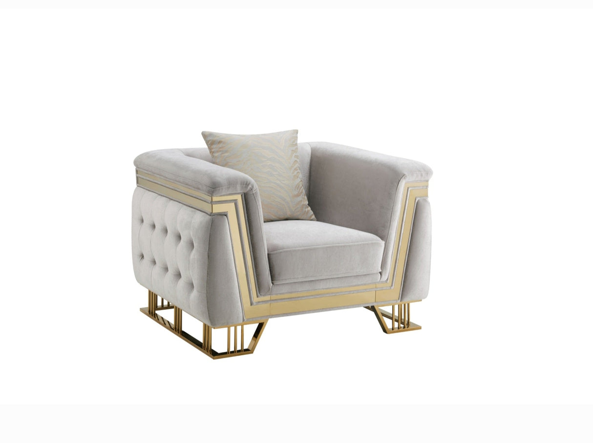 Judy Luxury Living Room Set by Cosmos Furniture at Eve Furniture