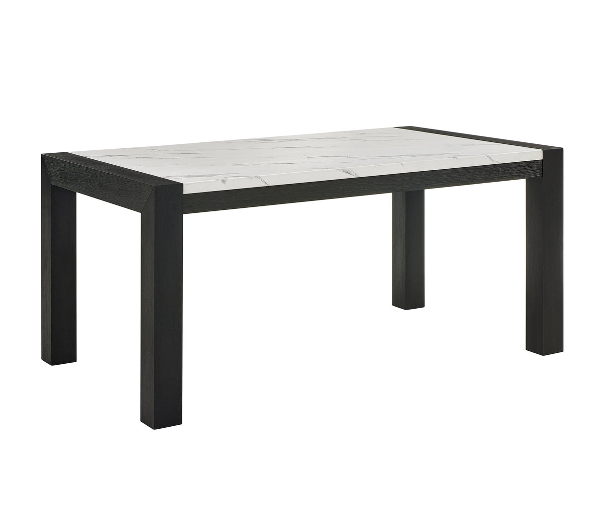 Jules Black and Light Gray Faux Marble Dining Set by Crown Mark at Eve Furniture