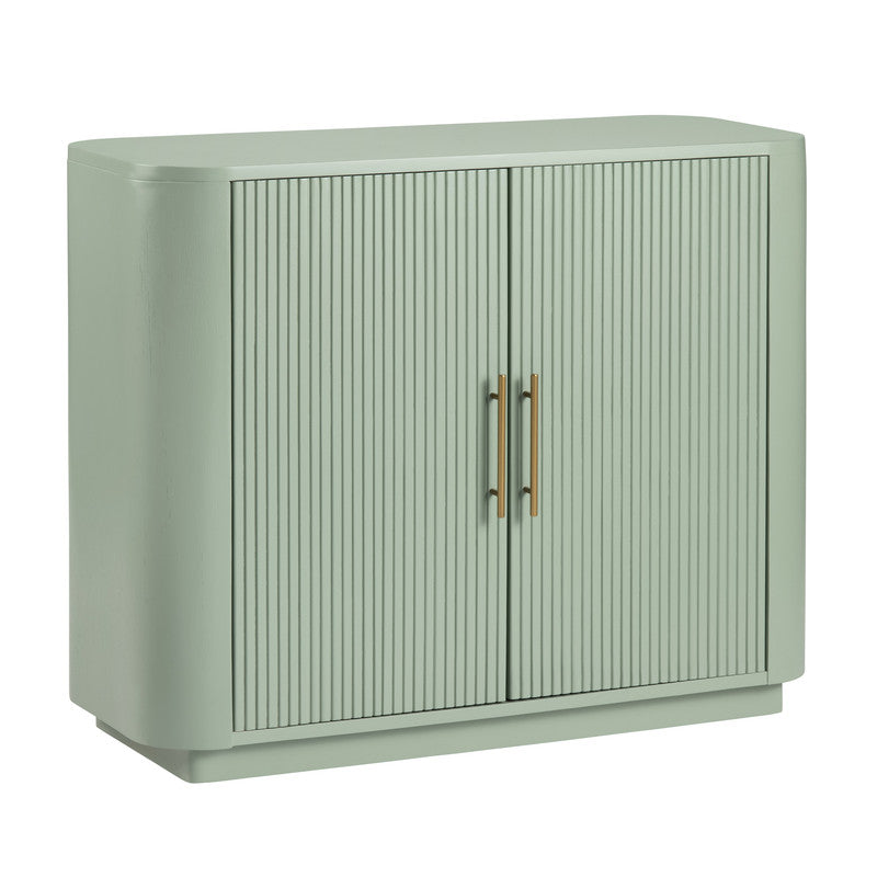 Julia Green Two-Door Cabinet by Crestview at Eve Furniture