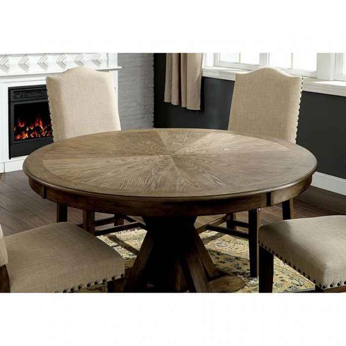 Julia Light Oak/Beige 5-Piece Dining Room Set