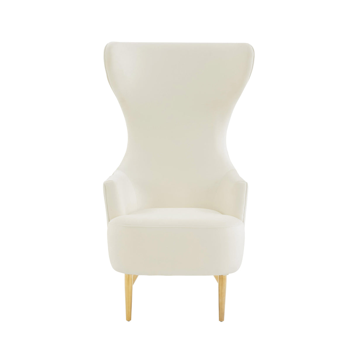 Julia Velvet Channel Tufted Wingback Chair by Inspire Me! Home Decor by TOV Furniture at Eve Furniture