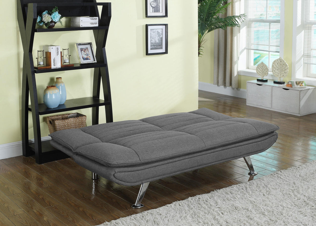 Julian Upholstered Tufted Convertible Sofa Bed Grey by Coaster at Eve Furniture