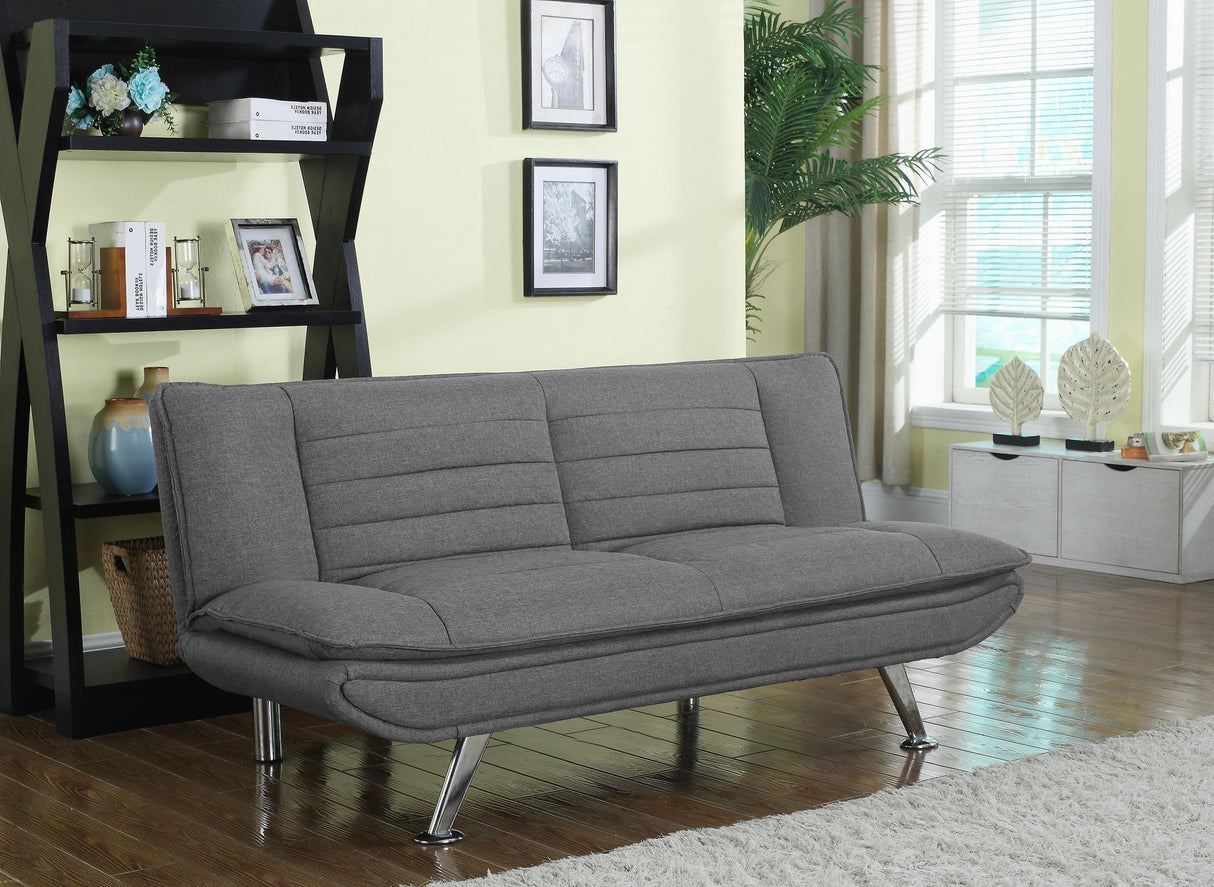 Julian Upholstered Tufted Convertible Sofa Bed Grey by Coaster at Eve Furniture