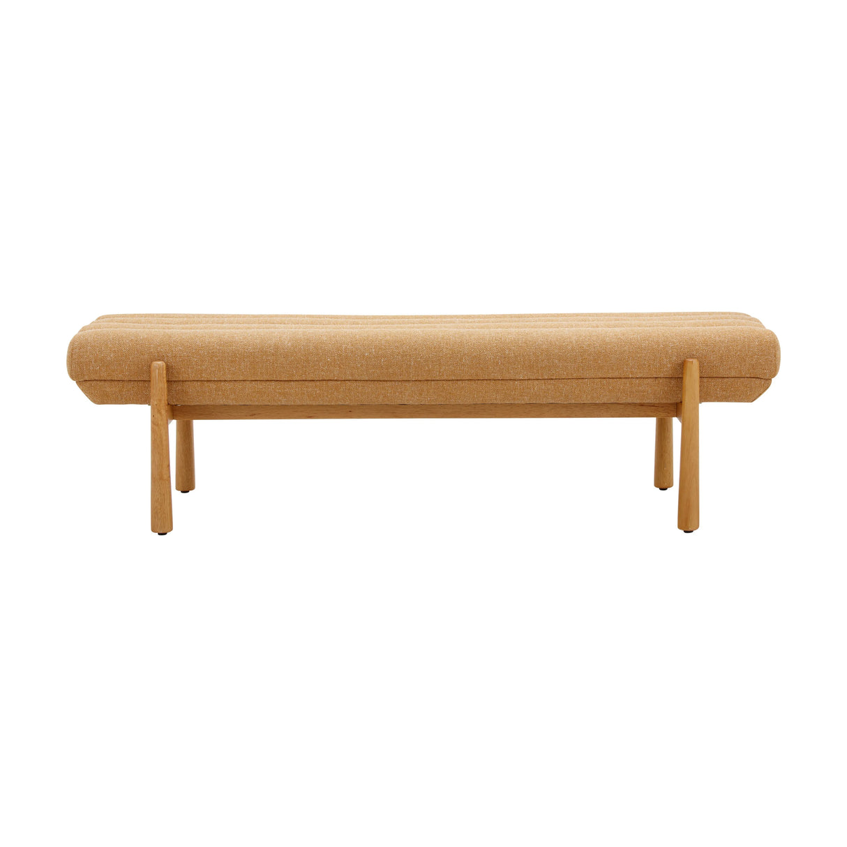 Julianna 56" Textured Fabric Bench by TOV Furniture at Eve Furniture