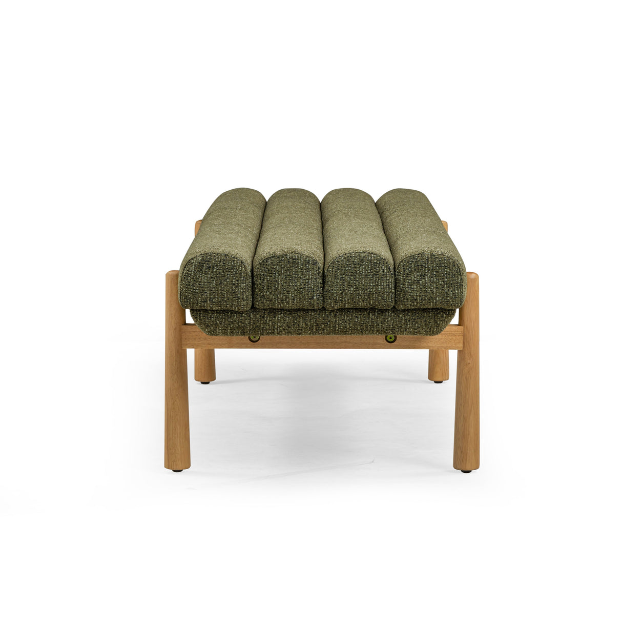 Julianna 56" Textured Fabric Bench by TOV Furniture at Eve Furniture
