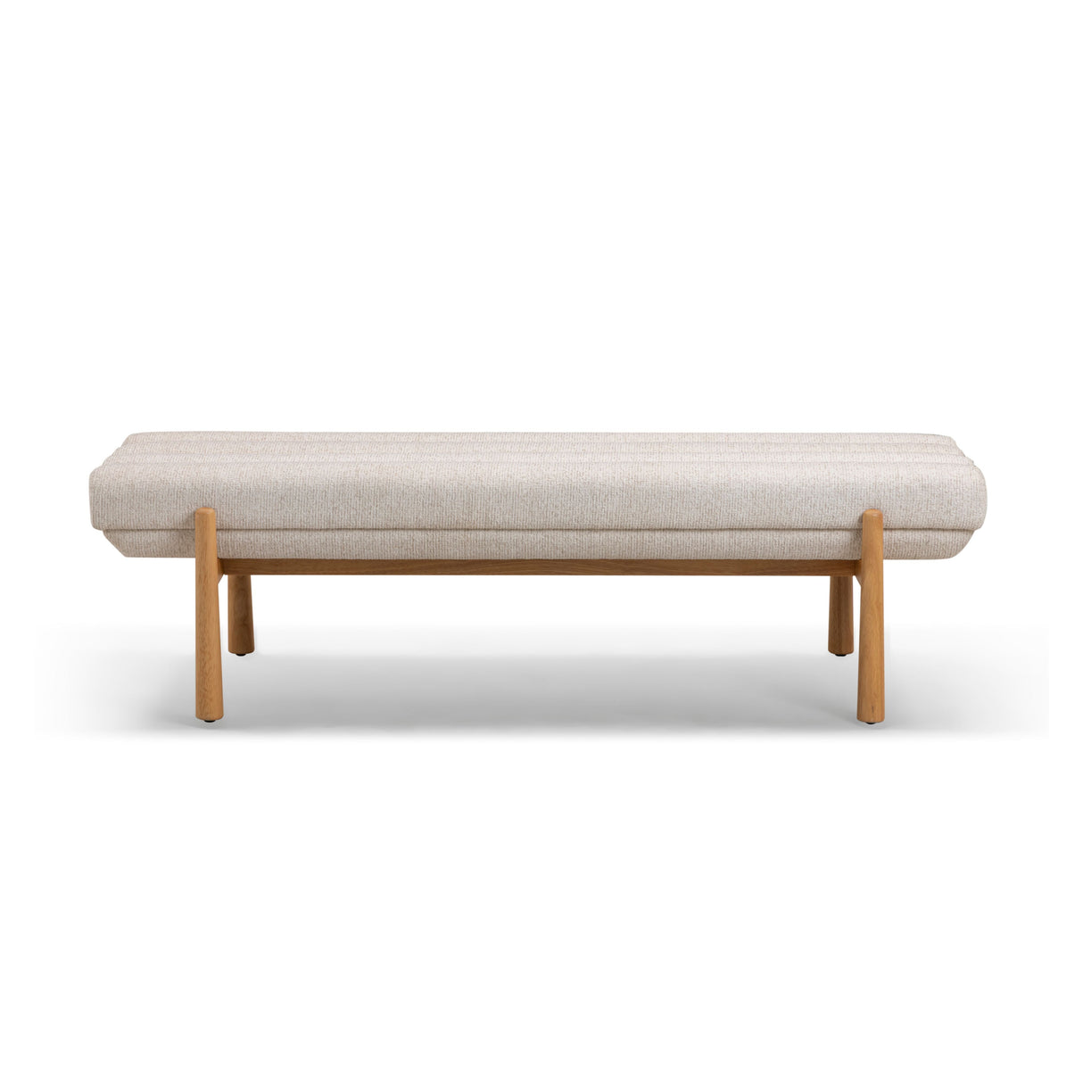 Julianna 56" Textured Fabric Bench by TOV Furniture at Eve Furniture