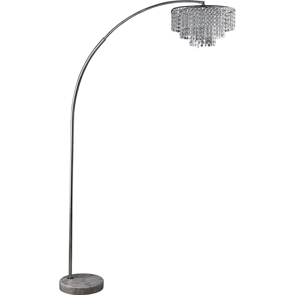 Julie Chrome Floor Lamp by Furniture of America at Eve Furniture
