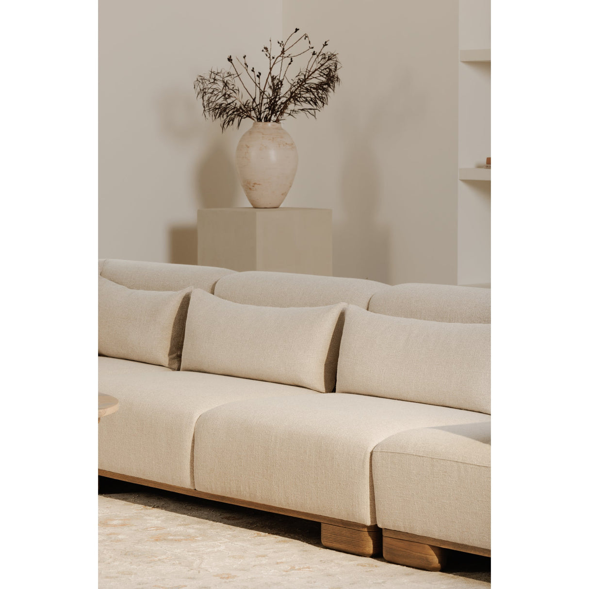 June Oatmeal Slipper Chair by MOES at Eve Furniture