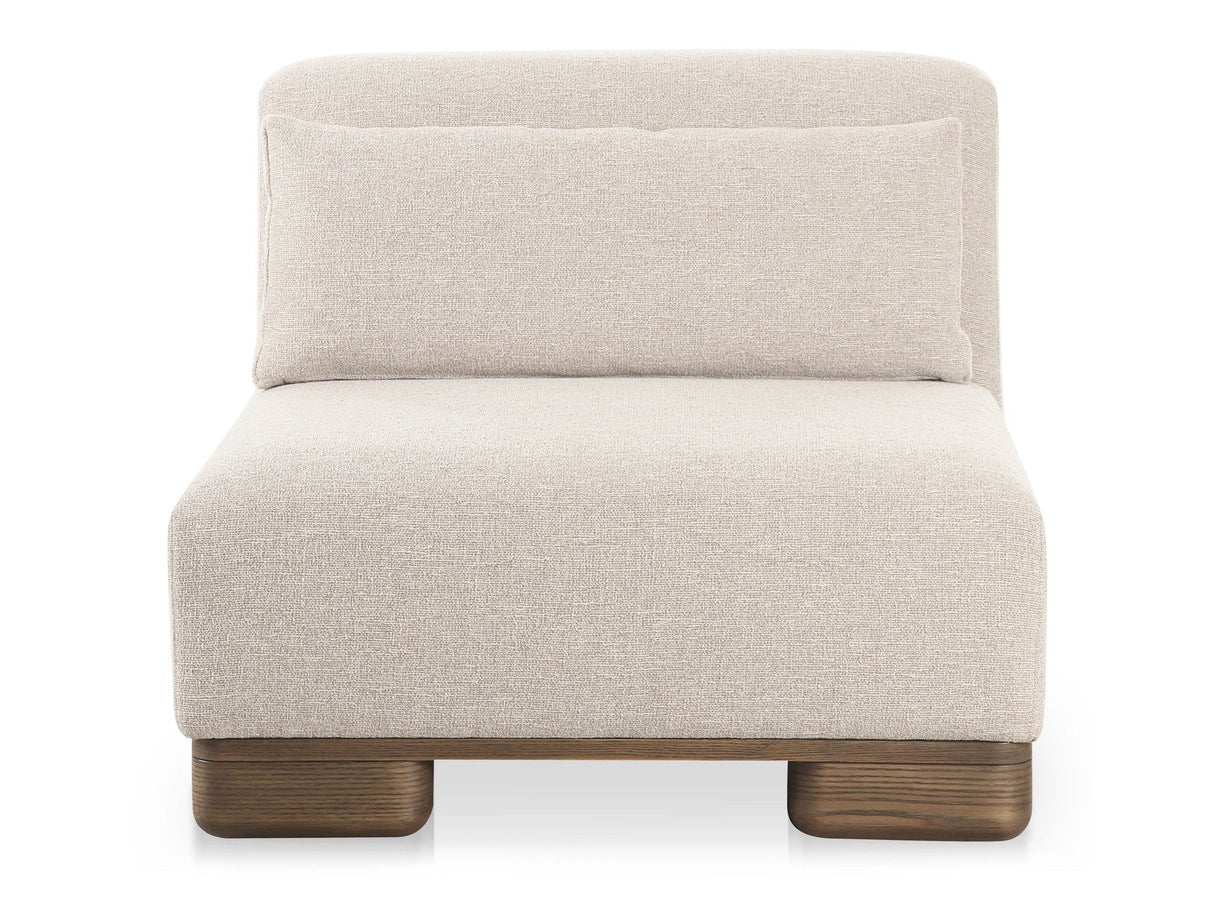 June Oatmeal Slipper Chair by MOES at Eve Furniture